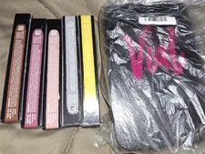 Perfectly Posh VIAL 6 piece lot Tin Lip Shades Primer top coat NEW sealed