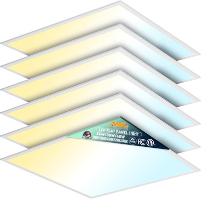 2X2 LED Flat Panel Light 6-Pack, Dimmable, 5CCT Options