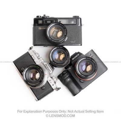 Yashica Electro 35 GTN Yashinon 45mm F1.7 Modified Lens for Sony E, FE & Nikon Z