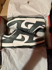 Nike Dunk Low Retro White Vintage Green Leather Sneakers Men's