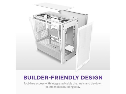 NZXT H3 Flow Micro-ATX PC Case Optimized Airflow Includes 1 x 120mm Rear Fan - Picture 5 of 5