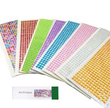 4032pcs 6mm Rhinestone Stickers Self-Adhesive for Crafts, Scrapbooking, DIY