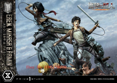 Prime 1 Studio UPMAOT-01 Attack on Titan Eren, Mikasa, Armin