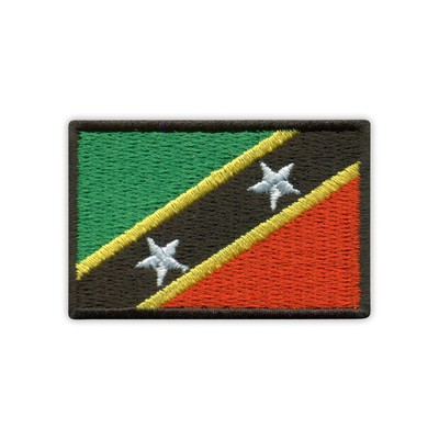 Bestickter Aufnäher Kenia Flagge – 7x4,5 Cm, Aus 100% Polyester, Zum Aufbügeln Oder Aufnähen, Waschbar Bis 40°C