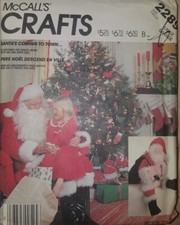 Vtg 85 McCalls 2289 Santa Claus Doll LARGE Saint Nick Suit Costume Pattern UNCUT