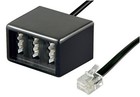 Adapter modułowy telefonu TAE RJ11 wtyczka -> 3x gniazdo TAE 2x TAE-F 1x TAE-N 0,2m