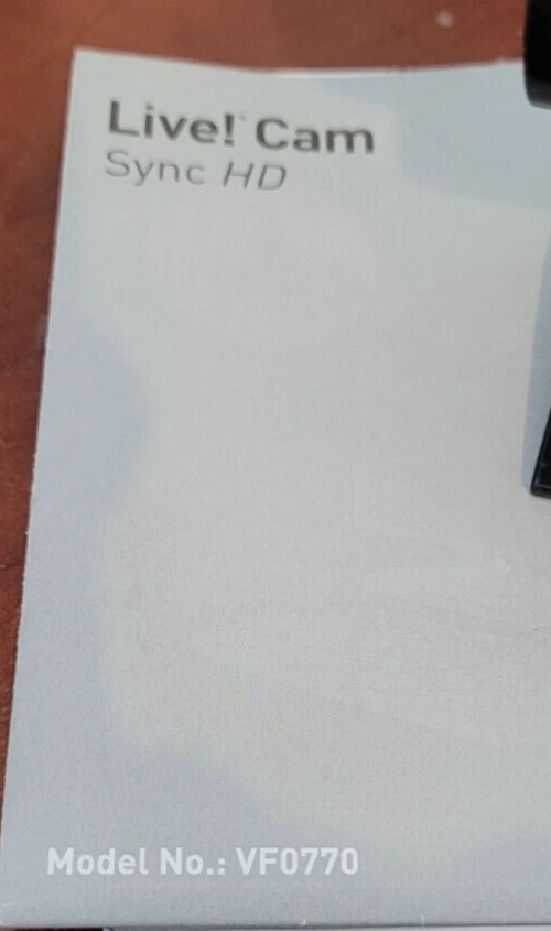 CREATIVE LIVE! CAM SYNC HD MODEL NO.: VF0770 WEB CAM - Image 3 of 4