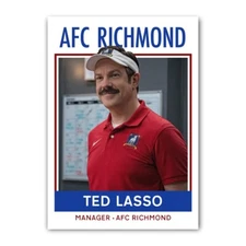 Ted Lasso AFC Richmond Soccer Trading Card ACEO Print Jason Sudeikis