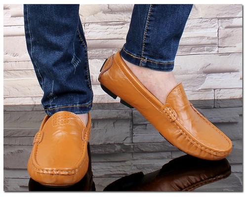 Genuine Leather Men Soft Moccasins Fashion Loafers Driving Shoes Big Size 36~48 - Picture 15 of 21
