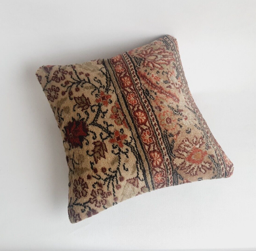 Carpet Pillow Case , Rustic Decor Pillow , Turkish Rug Pillow Cover - Picture 9 of 9