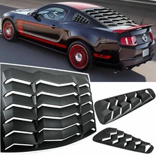 For Ford Mustang 2005-2014 Rear+Side Window Louver Windshield Sun Shade Cover GT