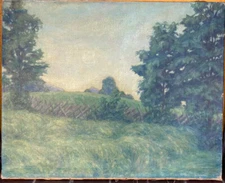 C.Silbermann Munich 1929 Ramsau Belt IN Morning Mist Antique Art Deco Oil