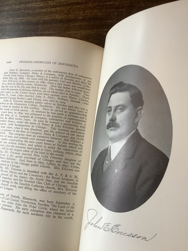 A History of Swedish-Americans of Minnesota 3 Vol Set 1910 LEATHER Spine Corners - Picture 22 of 24