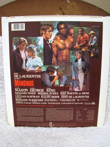 RARE CED VideoDisc Mandingo (1975) Paramount Home Video, RCA Corporation CED - Picture 2 of 4