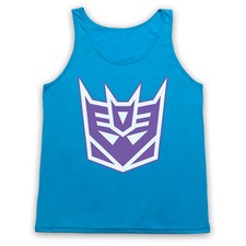 DECEPTICON UNOFFICIAL TRANSFORMERS LOGO CARTOON BAD GUY ADULTS VEST TANK TOP