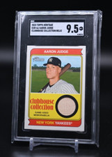 Aaron Judge 2023 Topps Baseball Heritage Clubhouse Collection Relic SGC 9.5 MINT