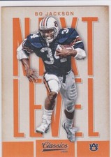 BO JACKSON Auburn Tigers NEXT LEVEL Los Angeles Raiders Football Card CLASSICS