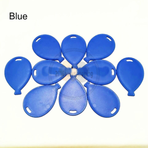 4-100 Blue Balloon Shape Weight Plastic For Helium Foil Balloons For Easter