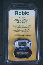 Robic M307 Step & Stride Counter Blue New