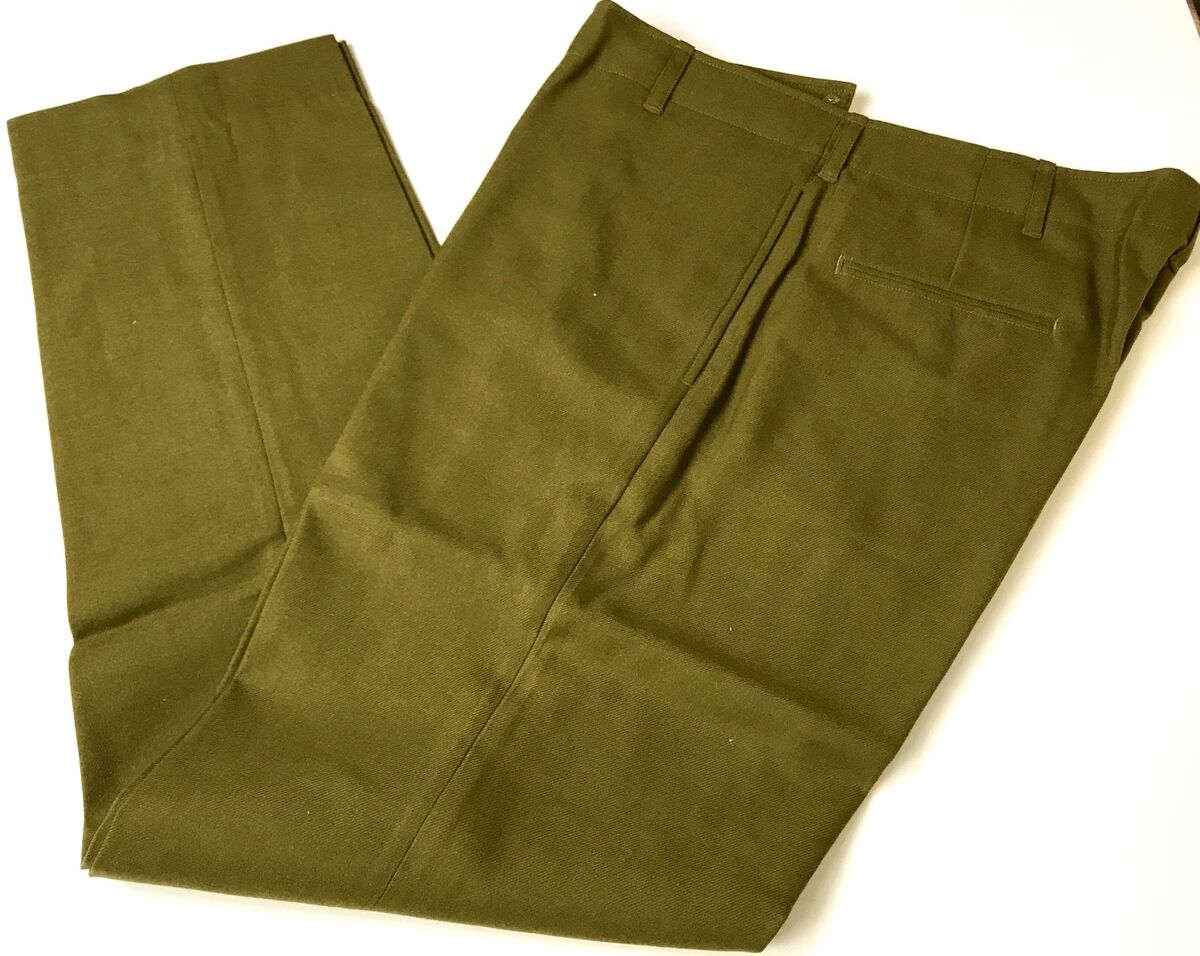 WWII US ARMY INFANTRY M1937 WOOL FIELD TROUSERS-2XLARGE WWII US ARMY INFANTRY M1937 WOOL FIELD TROUSERS-2XLARGE