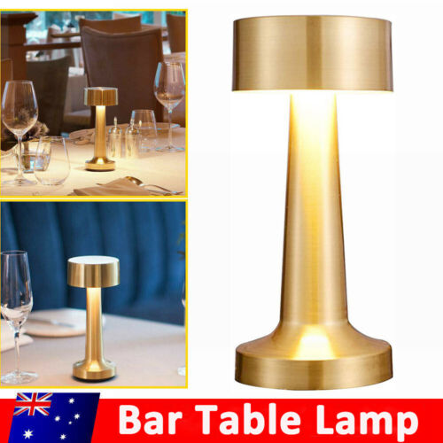 Vintage Bar LED Touch Table Lamp Portable Rechargeable Dimmable Desk Night Light - Picture 1 of 10