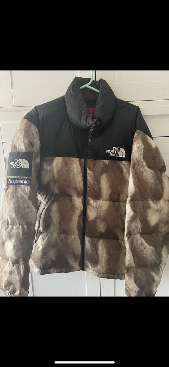 Supreme North Face Fur Nuptse FW13 Brown 100% Authentic Size X