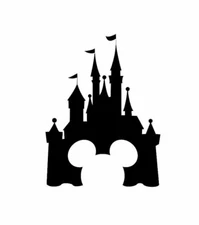 Vinyl Decal for Window - Disney Castle / Mickey Mouse