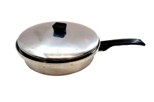 INKOR 3 Ply 11" Fry Pan Skillet with Lid Special Allow Stainless 