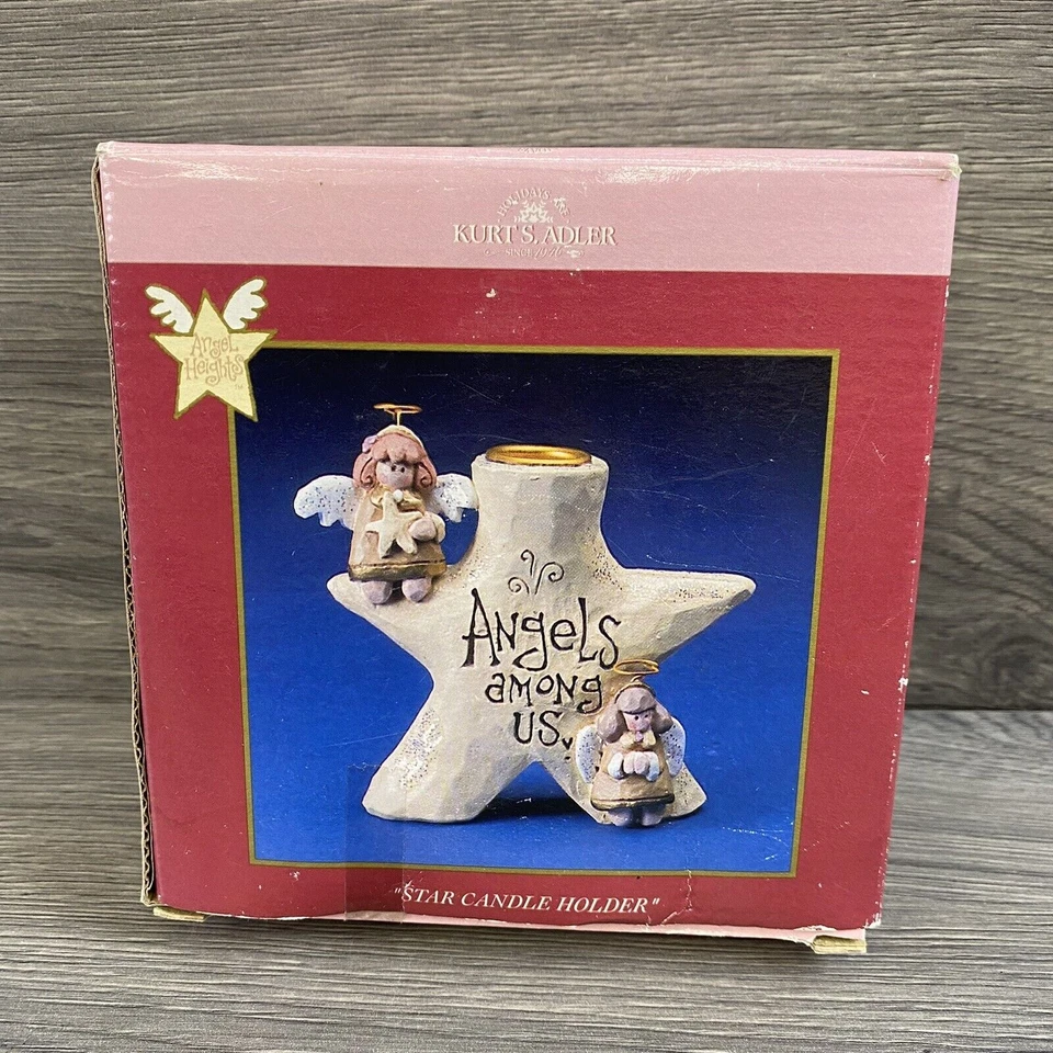 KURT S. ADLER Star Candle Holder Christmas Holiday Religious Angels Among Us - Image 2 of 4