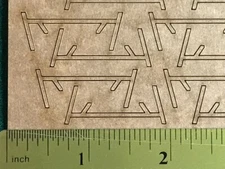 20 HO Scale Coil Car Stacking Bracket Replacements For Round Top Covers Laser 