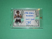 Jordan Love Auto Rookie Card 2020 Leaf Trinity Inscribed 01/20 Green Bay Packers