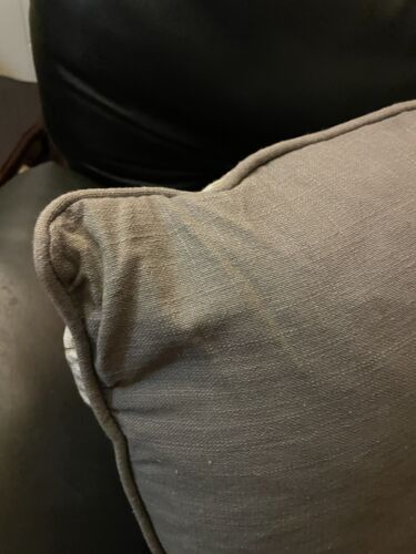 Pillow Cushion Beige Floral Beaded Textured Decorative Brown Thick Indoor Throw - Picture 4 of 12