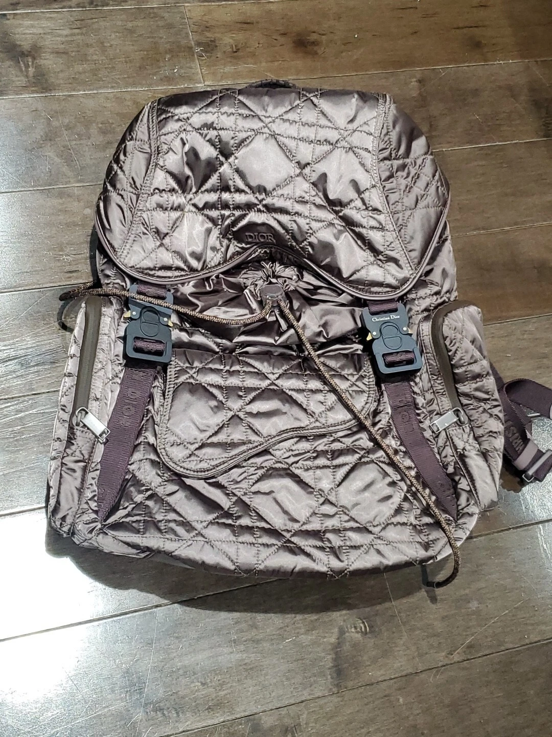Dior   Sac à dos cannage nylon marron série 2021 # 50 MA 0179