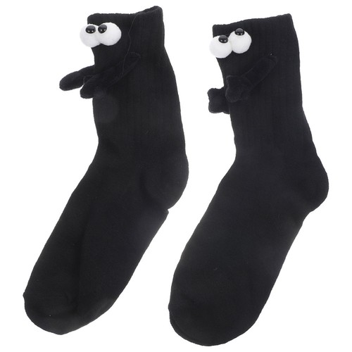 1 Pair Cute Hand Holding Doll Socks -Hand-Holding Socks, Playful Socks Cotton - Picture 11 of 12