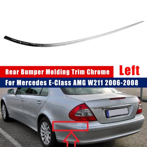 Links Rechts Hinten Stoßstange Zierleiste Chrom für Mercedes E-Klasse AMG W211 2006-08 - Bild 16 von 21