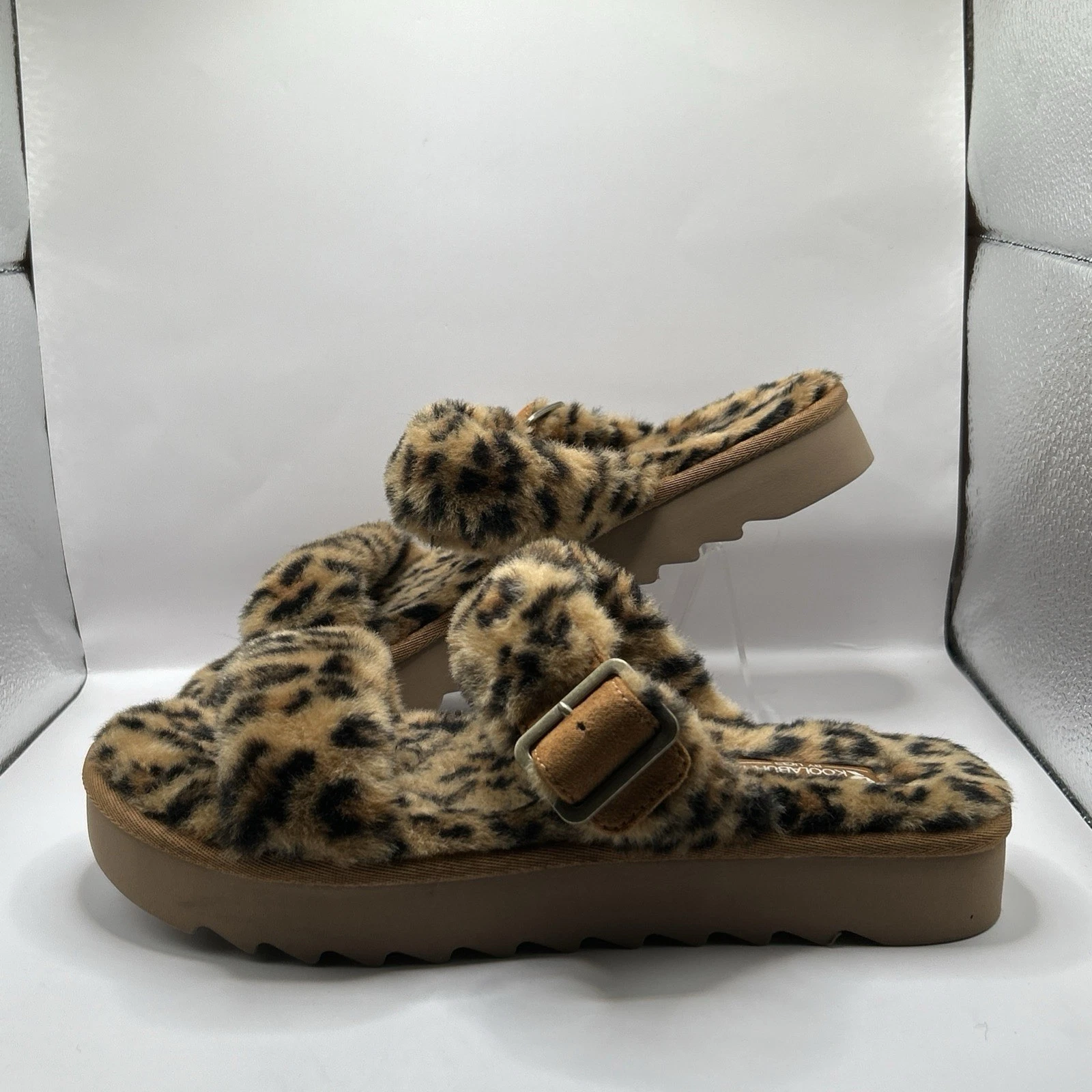 Sandali ciabatte KOOLABURRA BY UGG Cheetah Furr Ah donna taglia 9 modello negozio