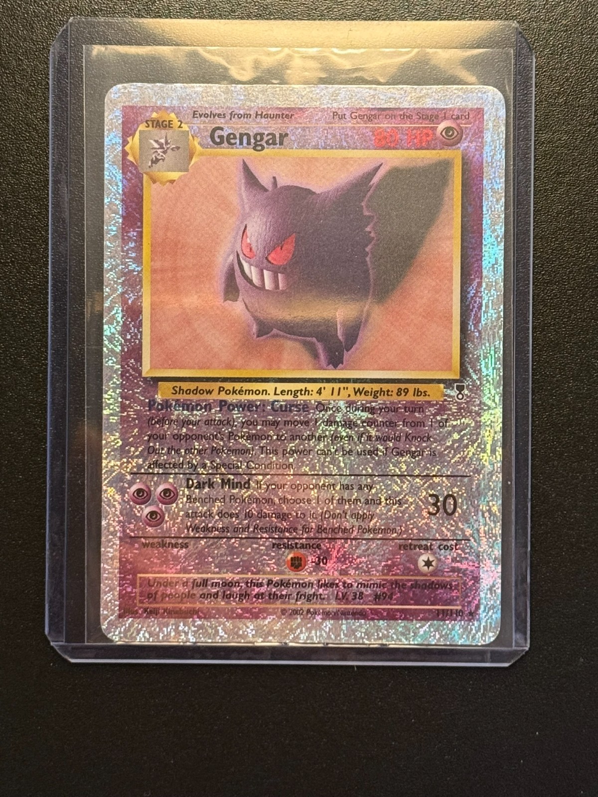 Gengar 11/110 Reverse Holo Legendary Collection LP