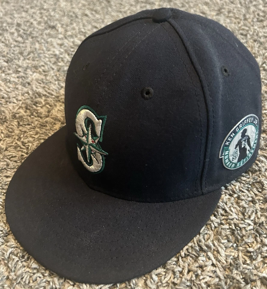 Бейсболка с нашивкой New Era 59fifty 7 5/8 Seattle Mariners Ken Griffey Jr. #24 - Изображение 2 из 4