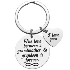 Grandma Keychain, Grandson, Grandchildren, Christmas, Birthday, Mothers Day