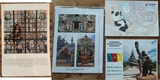 Postcards and Card, China, Singapore, Cameroon, Sint-Maarten, Vintage and Modern