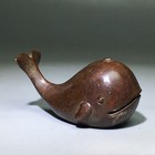 Solid Brass Incense Holder Paperweight Chinese Tea Pet Desk Ornament Home Decor