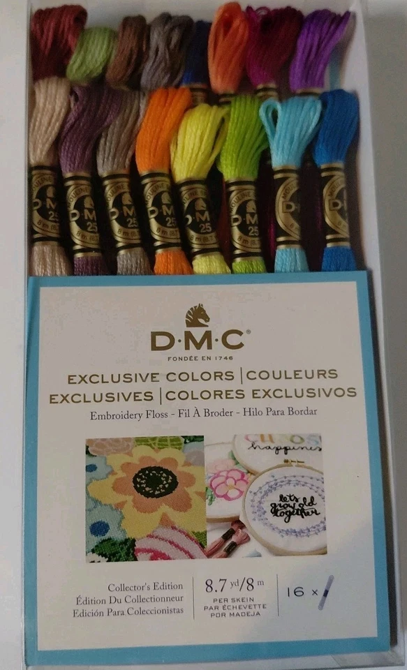 DMC 16pc EXCLUSIVE COLORS Embroidery Floss Collector's Edition 3880-3895 - Image 2 of 4