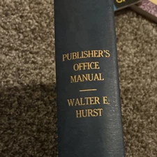 Publisher's Office Manual Walter E. Hurst Hardcover English Reference Book