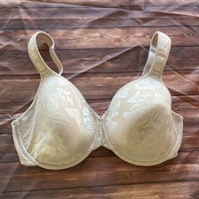 Wacoal Awareness Full Figure Underwire Bra Womens Size 38DDD beige Lace 853167
