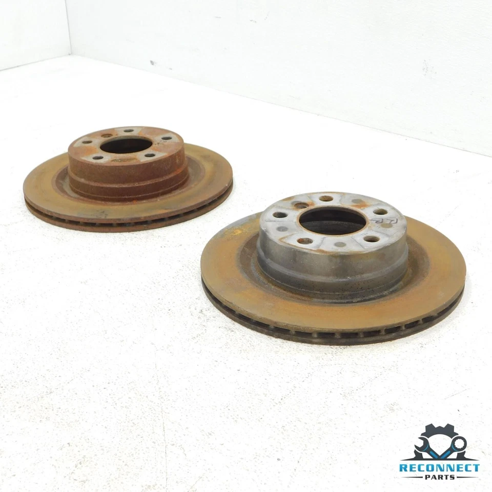 2006-2013 BMW 325i 328i E90 Rear Left Right Disc Brake Rotor Assembly Set OEM - Image 2 of 4