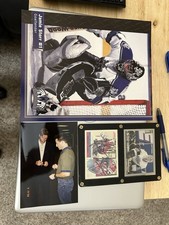 Patrick Roy & Jamie Storr Signed Hockey Cards Framed + Bonus Cards & Photo Avs