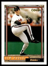 1992 O-Pee-Chee Jim Poole Baltimore Orioles #683