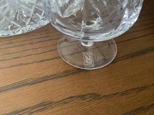 A pair of Edinburgh Lead Crystal ROLLS ROYCE Picnic Brandy GLASSES - Picture 3 of 4