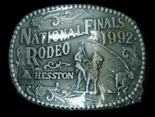 TB11175 NOS NFR  1992 NATIONAL FINALS RODEO  HESSTON COLLECTOR BELT BUCKLE