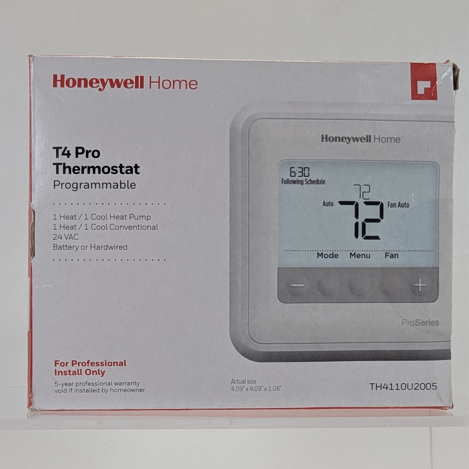 Honeywell TH4110U2005 T4 Pro Programmable Thermostat Home - Open Box